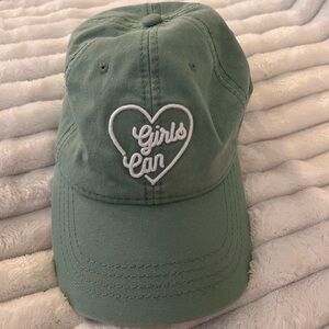 American Eagle Green Women’s Baseball Hat Girls Can